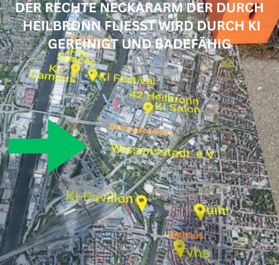 Karte von Heilbronn mit KI-Orten